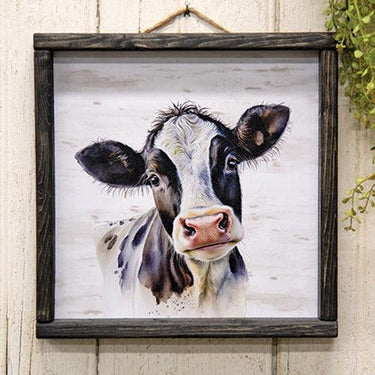 Black & White Cow Portrait Print 12 - The Fox Decor